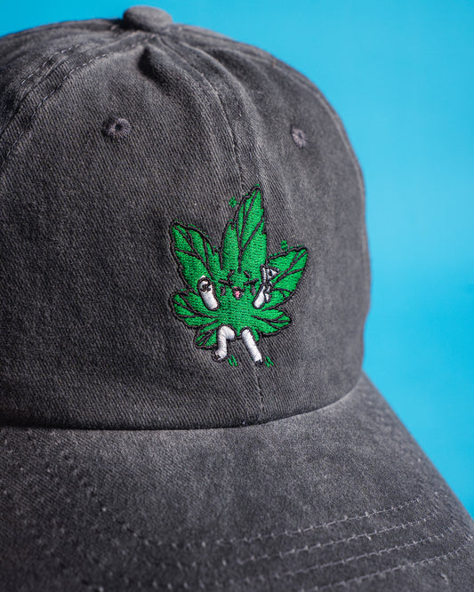 Lil Buds Baseball Cap Grey Washed Denim Adjustable Fit - Cool & Light